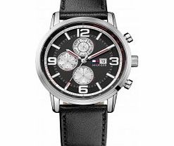 Tommy Hilfiger Mens Black Gabe Chronograph Watch