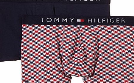 Tommy Hilfiger Mens Boxer Shorts - Multicoloured - Mehrfarbig (PEACOAT-PT / TANGO RED-PT 409) - X-Large
