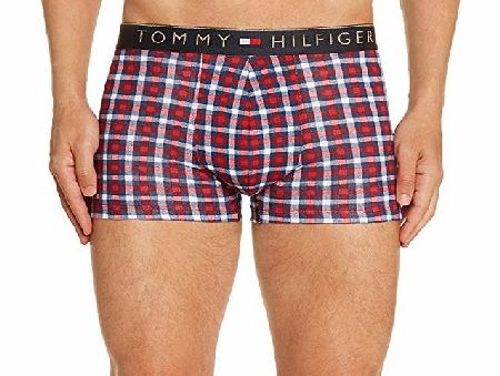 Tommy Hilfiger Mens Laurence trunk Checkered Boxer Shorts Boxer Shorts, Red (Jester Red Pt), Medium