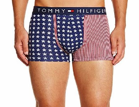 Tommy Hilfiger Mens Lombard Trunk Starred Boxer Shorts Boxer Shorts, Blue (Peacoat), Large