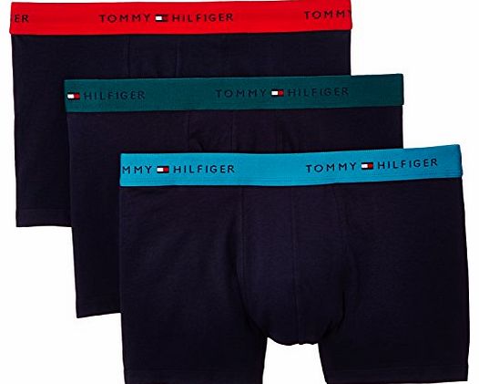 Mens Manny Trunk 3 Pack Boxer Shorts, Blue (Peacoat), Small