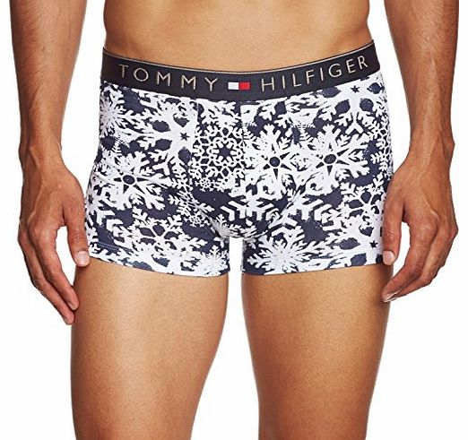 Tommy Hilfiger Mens NOWY Trunk Boxer Shorts, Multicoloured (Classic White), Large