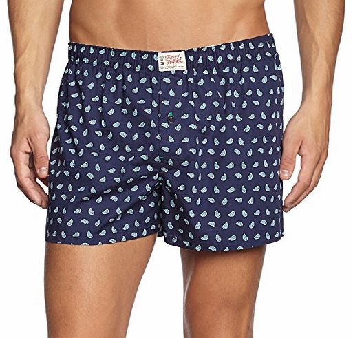 Tommy Hilfiger Mens Parr Woven Boxer Checkered Boxer Shorts, Blue (Peacoat-Pt 409), Small
