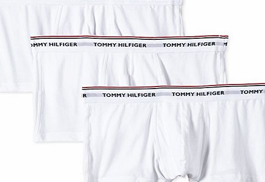 Tommy Hilfiger Mens Premium Essential 3 Pack Hip Trunk Boxer Shorts, White, XX-Large
