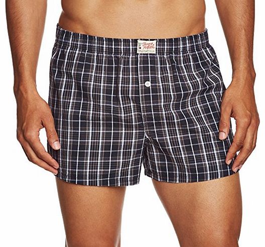 Tommy Hilfiger Mens Ron Woven Boxer Boxer Shorts, Blue (Sky Captain-Pt 079), Small