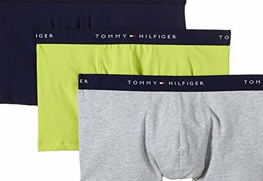 Mens Stew trunk 3 pack Plain Boxer Shorts, Multicoloured (Green Glow-Pt/Peacoat-Pt/Grey Heathe 322), Medium