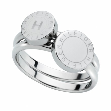 Tommy Hilfiger Signature Steel Ring Size 52