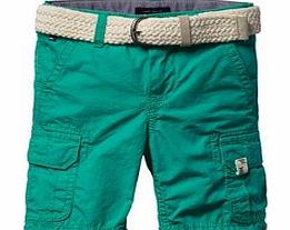 Toddlers Myles emerald cargo shorts
