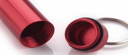 TOMOUNT Aluminum Pill Medicine Box Bottle Holder Container Keychain