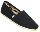 Toms Classics Black Canvas Espadrilles