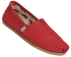 Toms Classics Red Canvas Espadrilles