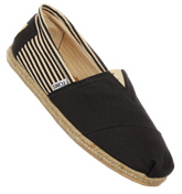 Toms Classics University Black Rope Sole