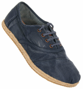 TOMS Cordones Ceara Blue Lace Up Shoes