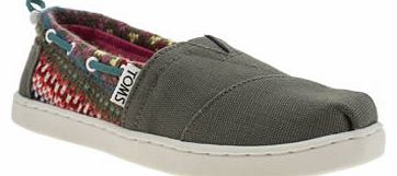 Toms kids toms grey bimini girls junior 8301557570