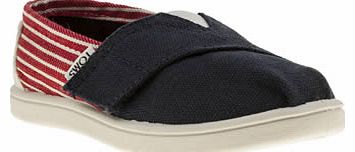 kids toms navy & red seasonal classic unisex