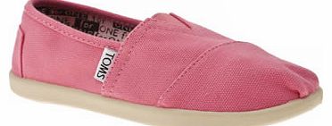 Toms kids toms pink classic girls junior 8301503570