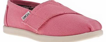 Toms kids toms pink classic girls toddler 8201503570