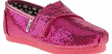 Toms kids toms pink classic glitter girls baby