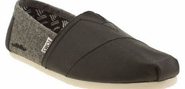 Toms mens toms black movember twill classic shoes