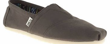 Toms mens toms grey classic shoes 3106707570
