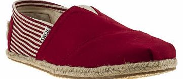 mens toms red university classics shoes