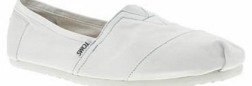 Toms mens toms white classic shoes 3106701070