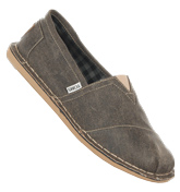 TOMS Stitchouts Brown Canvas Espadrilles