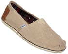 Toms Tobias Stitchouts Beige Woven Espadrilles