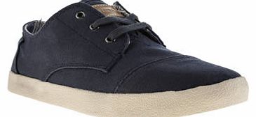 womens toms navy & white paseos flats 1382275970