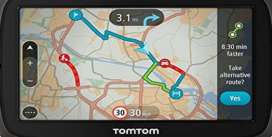 TomTom GO 40 4-inch Sat Nav with Lifetime Map of Western Europe and Traffic