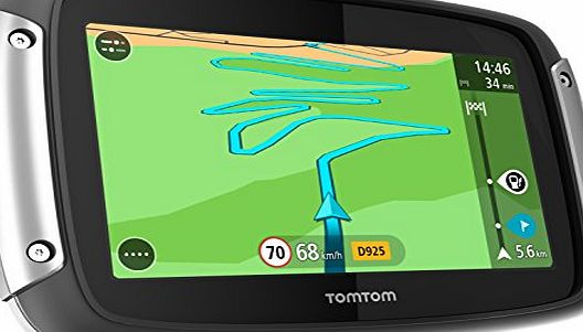 TomTom Rider 400 Satellite Navigation System with Lifetime European Maps, Traffic and Speed Camera Updates