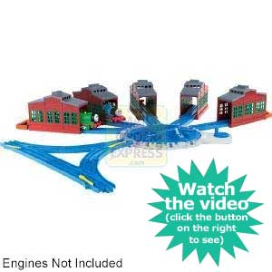 Tomy Thomas Motor Road and Rail Thomas Engine Sheds and Turntable