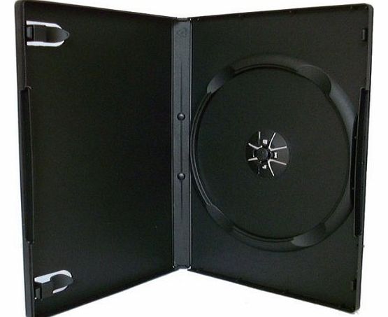 Toner UK 100 Black Single DVD Cases - 14mm - Toner UK