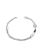 Tonino Lamborghini Mens Spring Chain Sterling Silver Bracelet