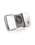 Tonino Lamborghini Silver Collection - Logo Travel Alarm Clock