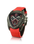 Tonino Lamborghini Spyder - Black and Red Chronograph Watch