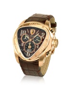 Spyder - Brown Gold Plated Case Chronograph Watch