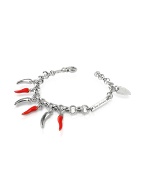 Tonino Lamborghini Sterling Silver Charm Bracelet
