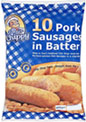 Tonys Chippy Pork Sausages in Batter (10 per