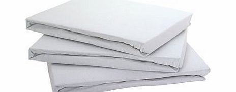 Tonys Textiles White Jersey Fitted Sheet Bunk Bed Size