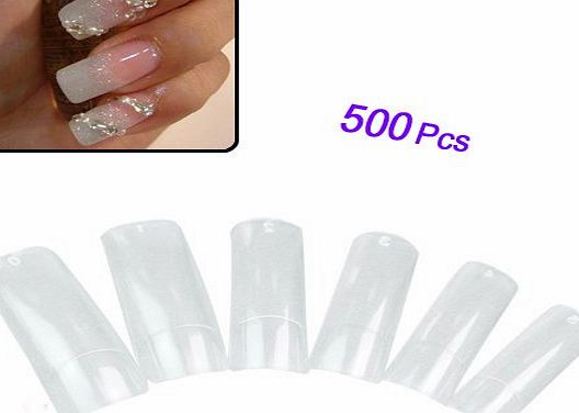 TOOGOO(R) 500 x Clear French False Acrylic Artificial Nail Tips Makeup