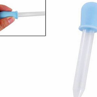 TOOGOO(R) Baby 5ml Clear Plastic Pipette Liquid Medicine Dropper Blue