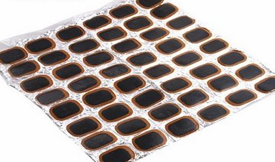 TOOGOO(R) Bike Bicycle Tire Tyre Rubber 48 Patches Repair Kit New