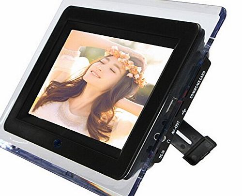 TOOGOO(R) Digital Photo Movies Frame - TOOGOO(R) 7`` TFT-LCD Digital Photo Movies Frame MP3 MP4 Player Alarm Clock Light Flash