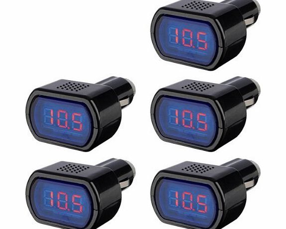 TOOGOO(R) LED Car Auto Battery Electric Cigarette Lighter Voltmeter Voltage Meter Tester