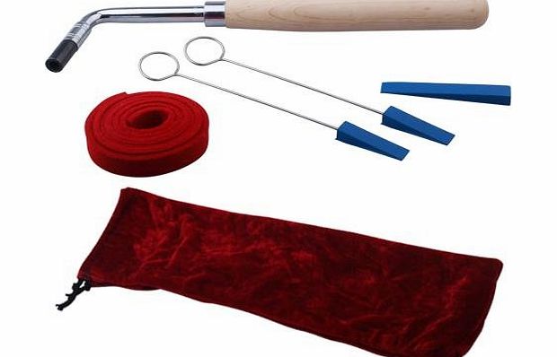 TOOGOO(R) Piano Tuning Hammer Wrench Mute Kit 6 pcs Tools   case