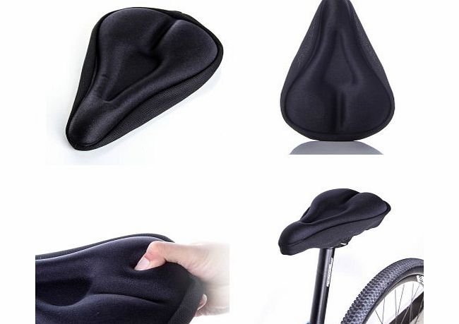 TOOGOO(R) SWT Extra Comfort Soft Adjustable Cycle Gel Saddle Cushion Pad Seat For Bike Bicycle