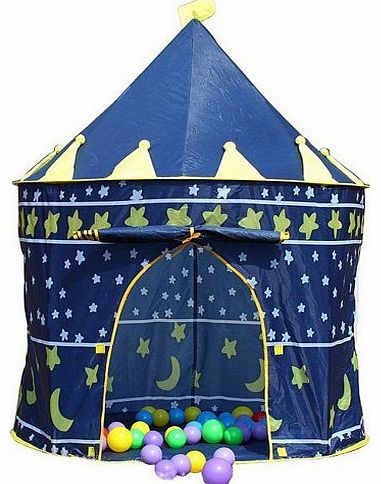 Childrens Blue Pop-Up Wizards Castle Play Tent