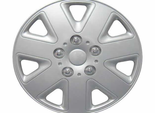 Tooltime Set of 4 Universal Fit 14`` Hurricane Car Wheel Trims