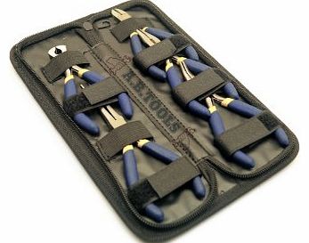 Toolzone 5pc Mini Soft Grip Plier Set in Zip Case